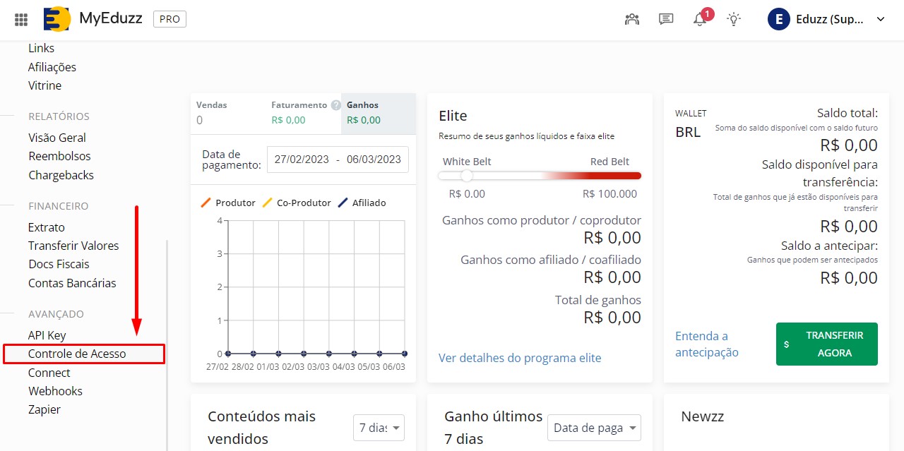 Como Configurar O Controle De Acesso? - MyEduzz – Ajuda Eduzz