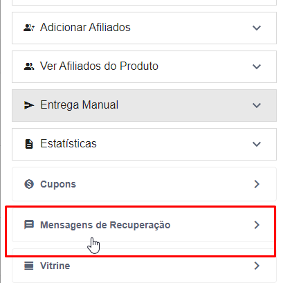 Como configurar a recuperação de vendas utilizando o pagamento